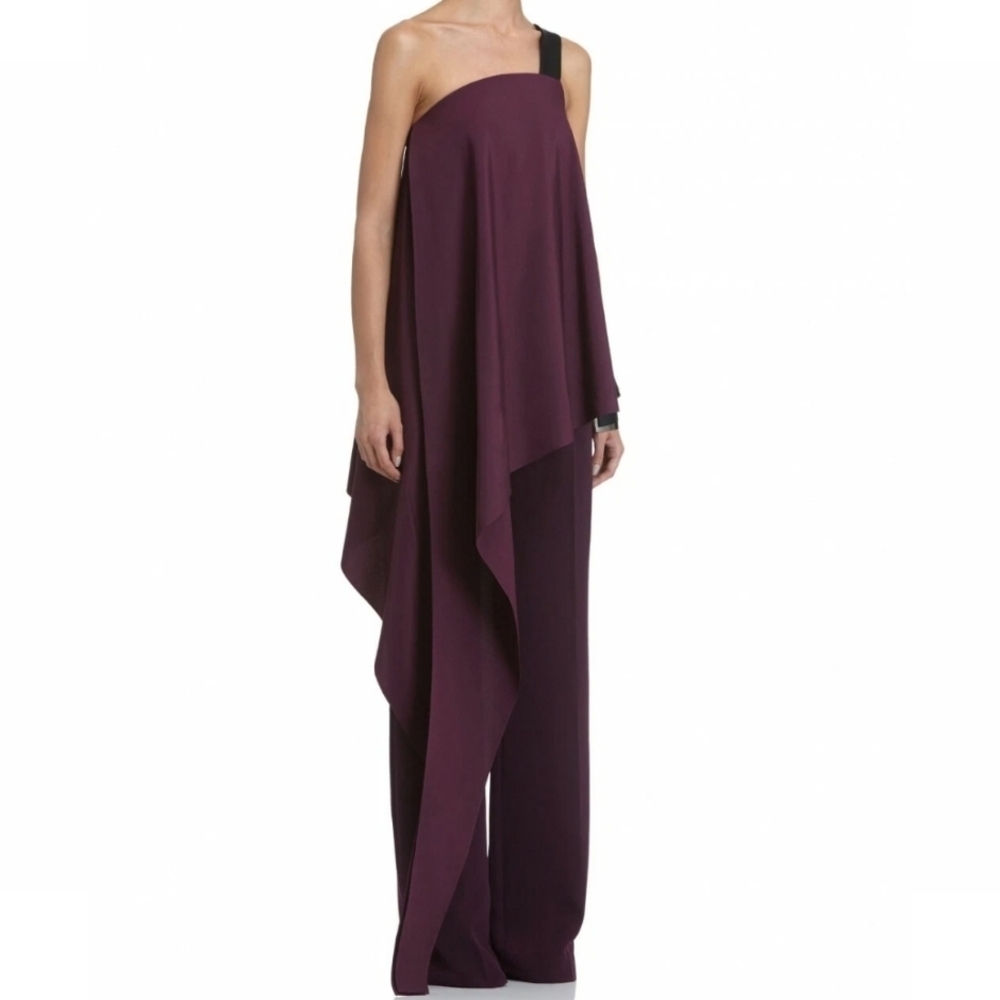 AQ/AQ One-Shoulder Black asymmetrical Jumpsuit New Size US0/UK4 - Picture 9 of 10
